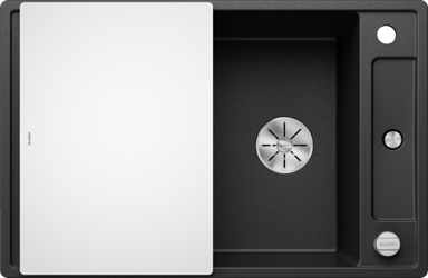BLANCO Sudoper AXIA III 45 S InFino SILGRANIT daska staklo, s dalj. upr. - grafit