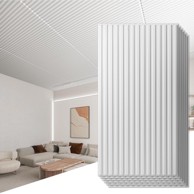 NIKCORP 3D PVC zidni paneli 50 x 50 cm 12 kom., bijeli