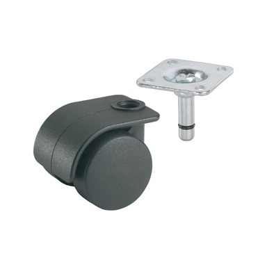 DORNER HELMER Okretni kotač s pločicom 35mm 38x38 mm