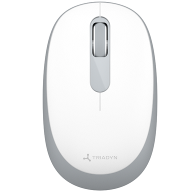 TRIADYN Bežični miš Sao, Bluetooth/2,4 GHz, 1600 DPI, bijeli