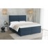 ROPEZ Boxspring krevet Rico 160x200 cm s prostorom za odlaganje, tamno plavi