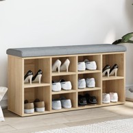 Klupa za cipele boja hrasta 102 x 32 x 50 cm konstruirano drvo