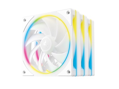DEEPCOOL Ventilator kućišta FL12 SE R-FL12SE-WHAPN3-G, 120 mm, ARGB, PWM, bijela, 3 komada