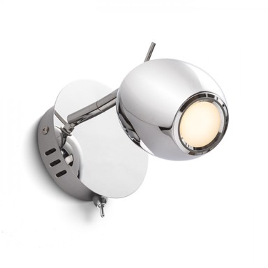 MOKO Zidna svjetiljka, krom