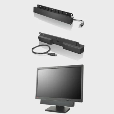 LENOVO Zvučnik USB Soundbar, 2.0, 2.5 W, crni