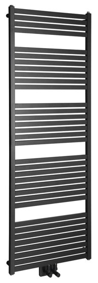 AQUALINE Radijator TONDI, 600 x 1690 mm, središnji priključak, crni mat