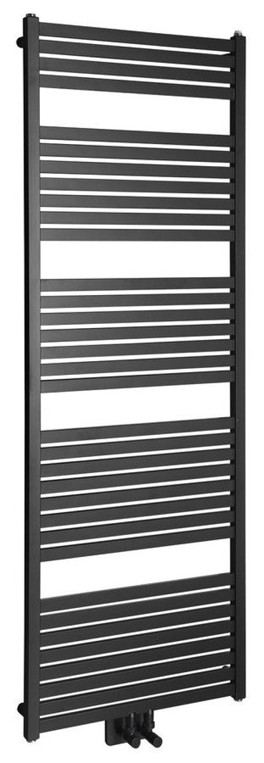 AQUALINE Radijator TONDI, 600 x 1690 mm, središnji priključak, crni mat