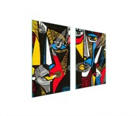 TMK Staklena zaštita za štednjak ili ploču za kuhanje 65x52, pop art