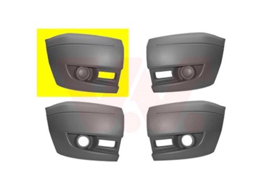 VAN WEZEL Prednji branik Ford Transit 06-13, sivi, desni, bez maglenki