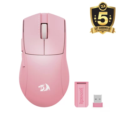 REDRAGON Miš K1NG PRO M916P-PRO-1K, bežični, rozi