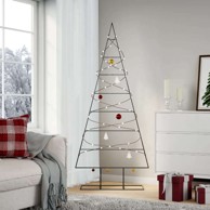 Božićno drvce metalno crno 180 cm