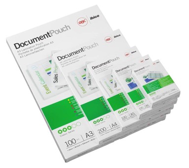 GBC Folija za plastificiranje, sjajna, 75 × 105 mm, 125 mikrona, 100 kom