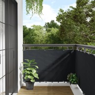 Vrtni zaslon za privatnost antracit 400 x 90 m PVC