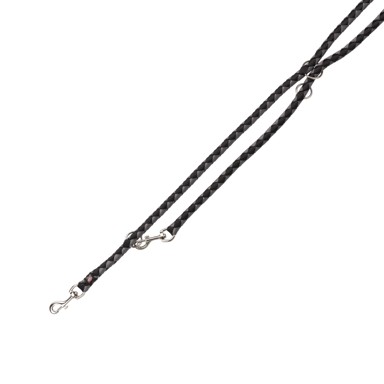 TRIXIE Vodilica za pse podesiva Cavo L-XL 200 cm/fi-18 mm crna/srebrna