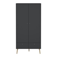 TVILUM Antracitno sivi ormar 99x200 cm Bodo 