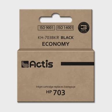 ACTIS Tinta za pisač KH-703BKR, zamjena za HP 703 CD887AE, standardna, 15 ml, crna