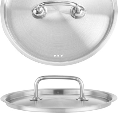 HENDI Poklopac za kuhinjski lonac od čelika, promjer 200 mm, kuhinjski pribor