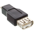 INLINE USB-A adapter ženski na USB-A, crni