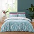 CATHERINE LANSFIELD Posteljina Aruba Tropical Floral 200x200 cm Zelena/plava