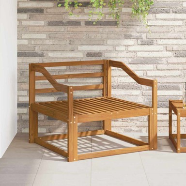 Sofa srednja za vanjsku upotrebu, čvrsto drvo akacije, nagnuti dizajn