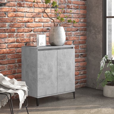 Komoda siva boja betona 60 x 35 x 70 cm od iverice