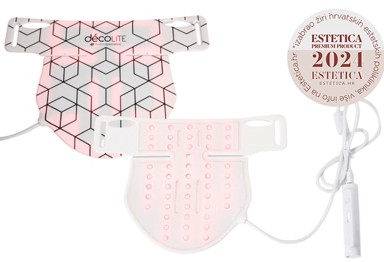 RIO Maska za dekolte, Decolite LED Anti-Age, bijela