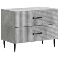 Noćni ormar, 62 x 34,5 x 47,5 cm, konstruirano drvo, betonsko siva
