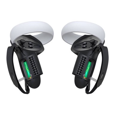 Držalo za kontroler Kiwi Design Q1 PRO-2.2, s vratima za baterije, plastika, crna