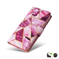 XIEKE Preklopna futrola za iPhone 15 Marble Ljubičasta