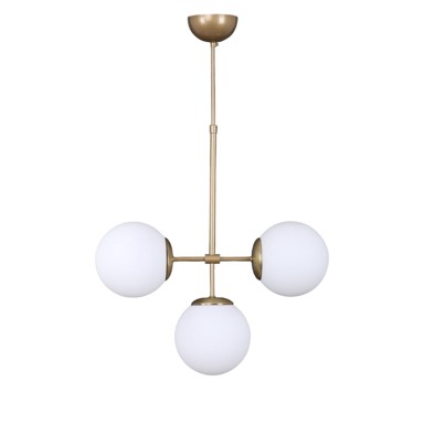 SQUID LIGHTING Bijela/u zlatnoj boji viseća svjetiljka sa staklenim sjenilom ø 15 cm Seagull 