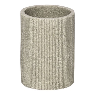 TENDANCE Čaša poliresin uzorak pruge, bež