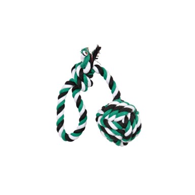 TRIXIE Igračka za pse konop s pletenom loptom 30 cm/fi-5,5