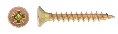 Vijak za drvo 5,0x25 mm 5 kg, žuto pocinčani