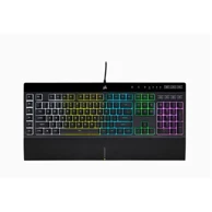 CORSAIR Gaming tipkovnica K55 RGB PRO, žičana, QWERTY US raspored, RGB osvjetljenje, crna
