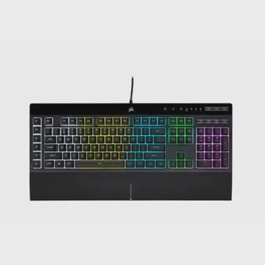 CORSAIR Gaming tipkovnica K55 RGB PRO, žičana, QWERTY US raspored, RGB osvjetljenje, crna