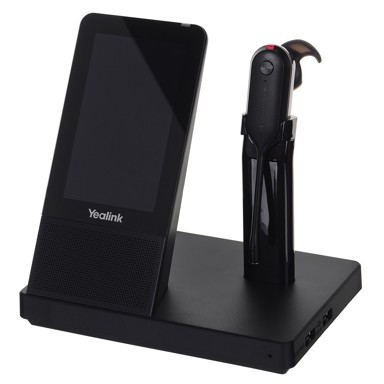 YEALINK Bežične slušalice WH67, crne, DECT, USB