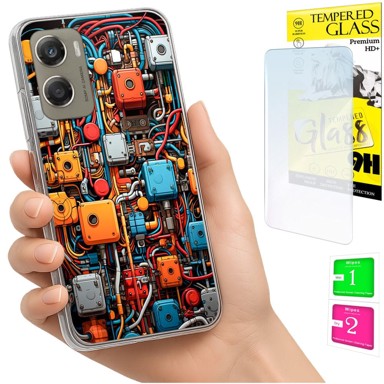 Maskica za Motorola Moto G06 / G06 Power, sa zaštitnim staklom