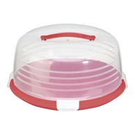 CURVER Plastična posuda za tortu 35 cm crvena