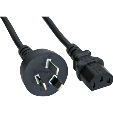 INLINE Kabel za napajanje B-16652D, utikač tip I-C13, 1,8 m, crna