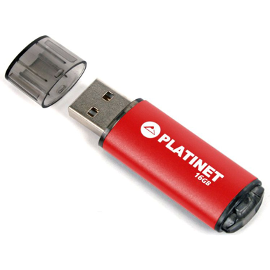 PLATINET USB memorijski pogon PMFE16R, 16 GB, USB Tip-A 2.0, crveni