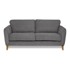 SCANDIC Tamno siva sofa od samta 170 cm Paris, 170x90x88 cm