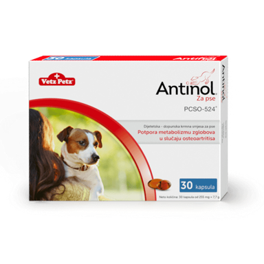 VETZ PETZ Antinol, za pse, 30 kapsula
