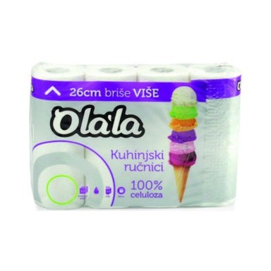 OLALA Papirnati ručnici 4/1 troslojni 26 cm