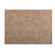 ZICZAC Smeđa prostirka s imitacijom kože Troja Rectangle, 33 x 45 cm