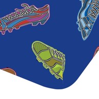 CATHERINE LANSFIELD Dječja plahta s gumom za krevet za jednu osobu 90x190 cm Bright Football plava