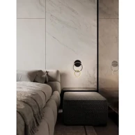 Zidna lampa Imar, LED, 3200 K, 15 W, 762 lm, crna i zlatna