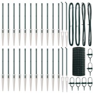 Euro ograda sa 13 šiljastih stubova 0,4x50 m, galvanizirani čelik, zelena