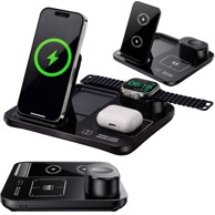 VERKGROUP Brzi bežični punjač 3-u-1, za satove / telefone / slušalice, QC 3.0, 15 W