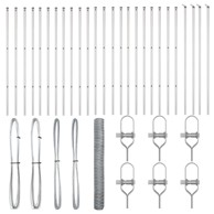 Ograda u obliku heksagona, 1.2x50 m, pocinčani čelik  