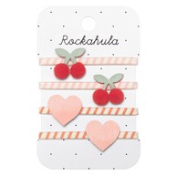ROCKAHULA Gumice za kosu Stripy Cherry 5405